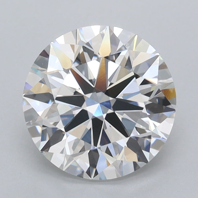 2.02 Carat Round Shaped, Excellent Cut, D Color, VVS2 Clarity, IGI Certified Lab Grown Diamond