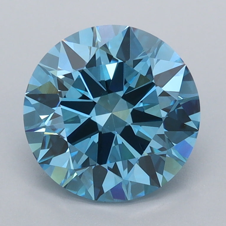 2.00 Carat Round Shaped, Ideal Cut, VVS2 Clarity, IGI Certified Lab Grown Diamond