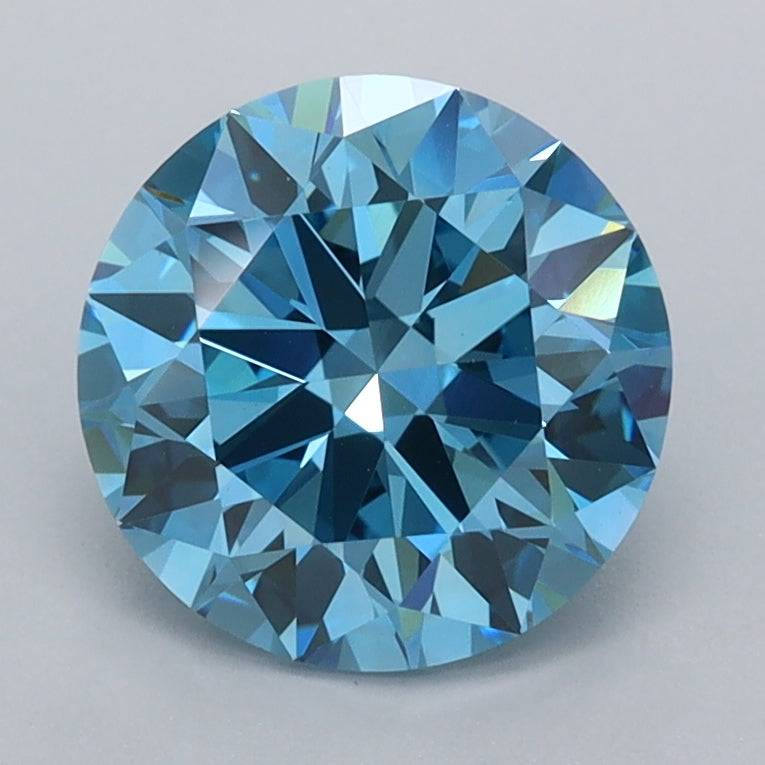 2.00 Carat Round Shaped, Ideal Cut, VVS2 Clarity, IGI Certified Lab Grown Diamond