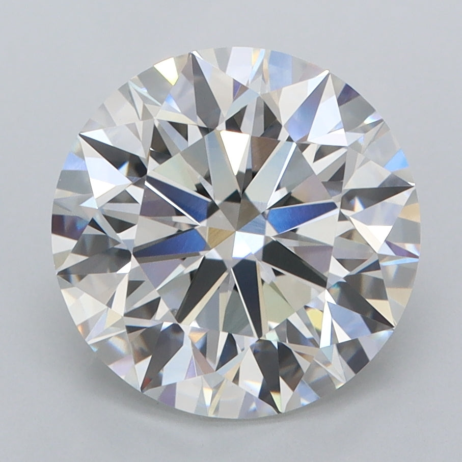 3.67 Carat Round Shaped, Ideal Cut, F Color, VVS2 Clarity, IGI Certified Lab Grown Diamond