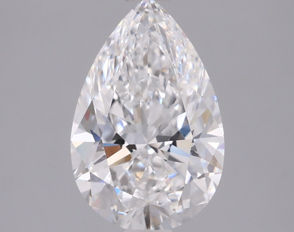 1.68 Carat Pear Shaped, Excellent Cut, D Color, VVS1 Clarity, IGI Certified Lab Grown Diamond