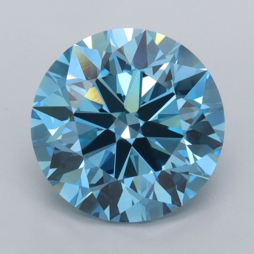 3.00 Carat Round Shaped, Ideal Cut, VVS2 Clarity, IGI Certified Lab Grown Diamond