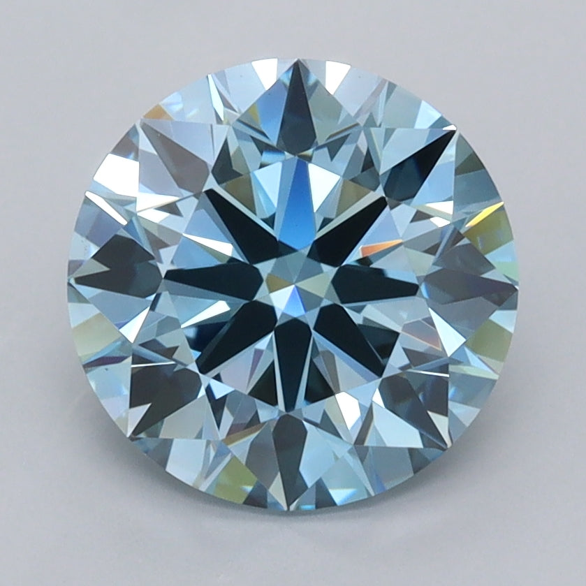 2.50 Carat Round Shaped, Excellent Cut, VVS2 Clarity, IGI Certified Lab Grown Diamond