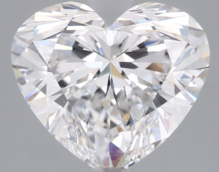 2.06 Carat Heart Shaped, Ideal Cut, D Color, VVS2 Clarity, IGI Certified Lab Grown Diamond
