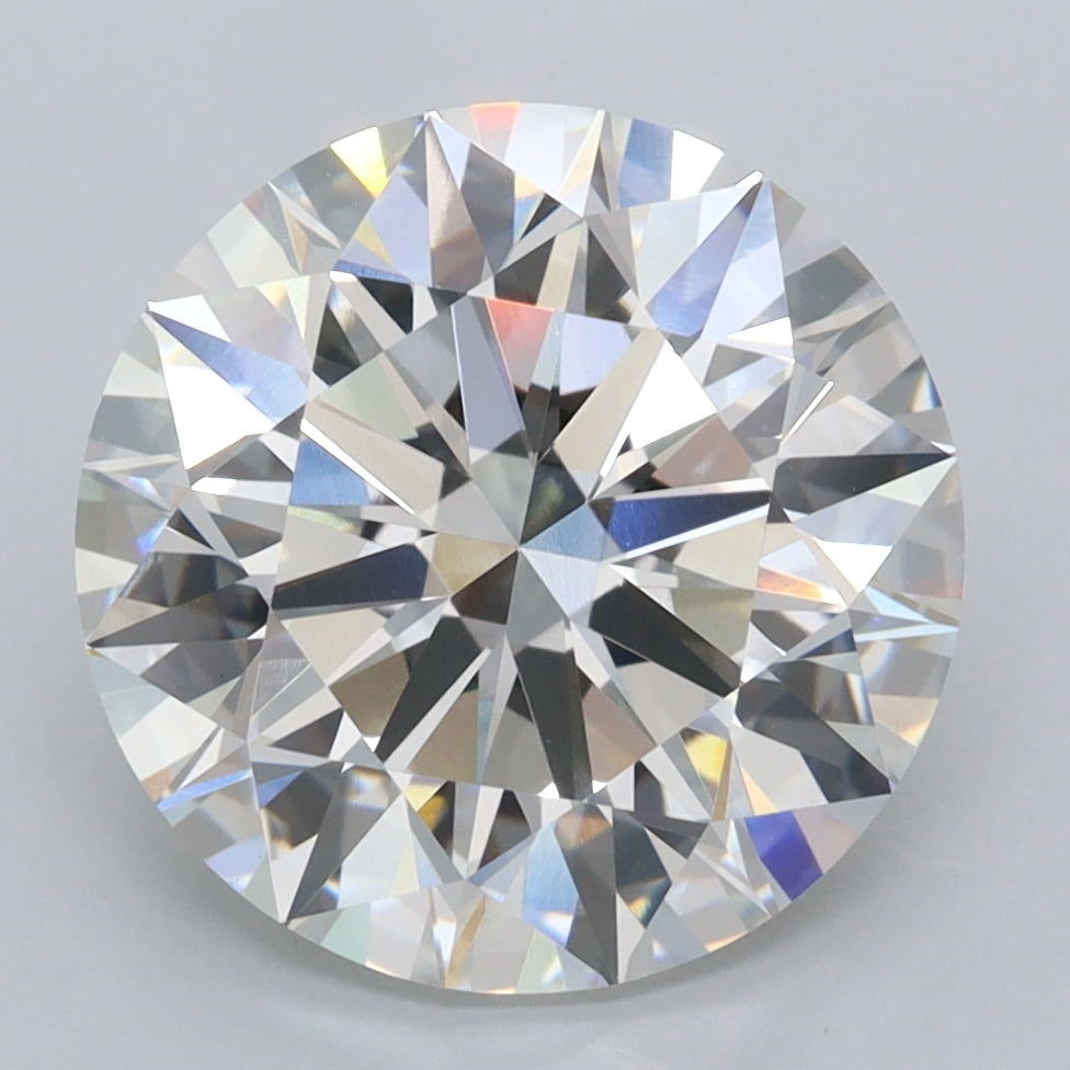 5.02 Carat Round Shaped, Ideal Cut, F Color, VVS2 Clarity, IGI Certified Lab Grown Diamond