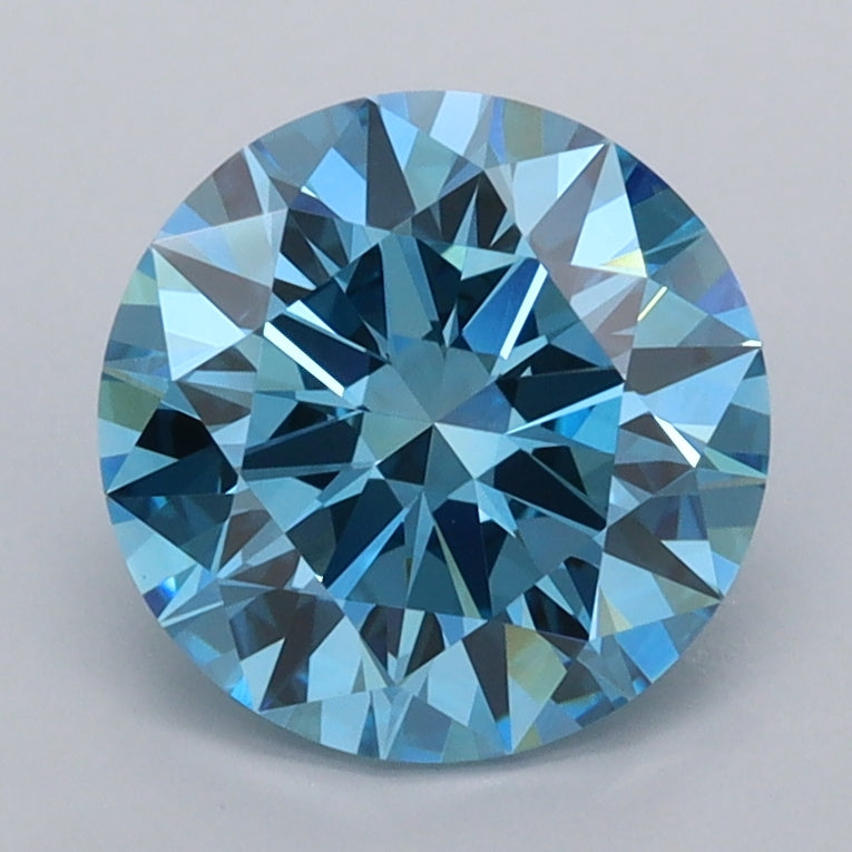2.02 Carat Round Shaped, Ideal Cut, VVS2 Clarity, IGI Certified Lab Grown Diamond