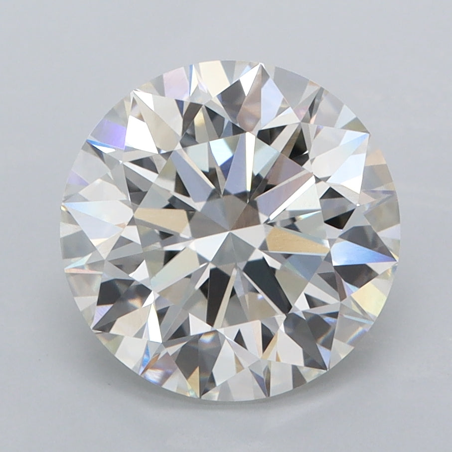 3.06 Carat Round Shaped, Excellent Cut, D Color, VVS2 Clarity, IGI Certified Lab Grown Diamond