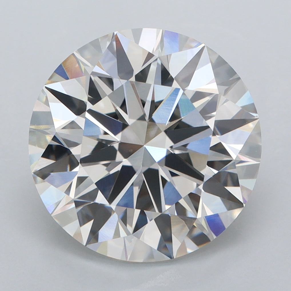 5.05 Carat Round Shaped, Ideal Cut, F Color, VVS2 Clarity, IGI Certified Lab Grown Diamond