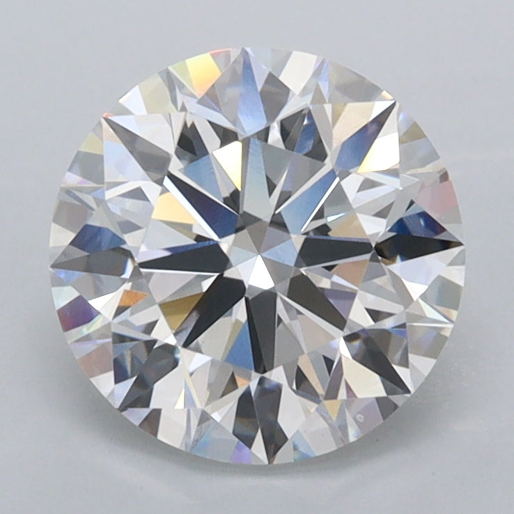 2.04 Carat Round Shaped, Ideal Cut, D Color, VVS2 Clarity, IGI Certified Lab Grown Diamond