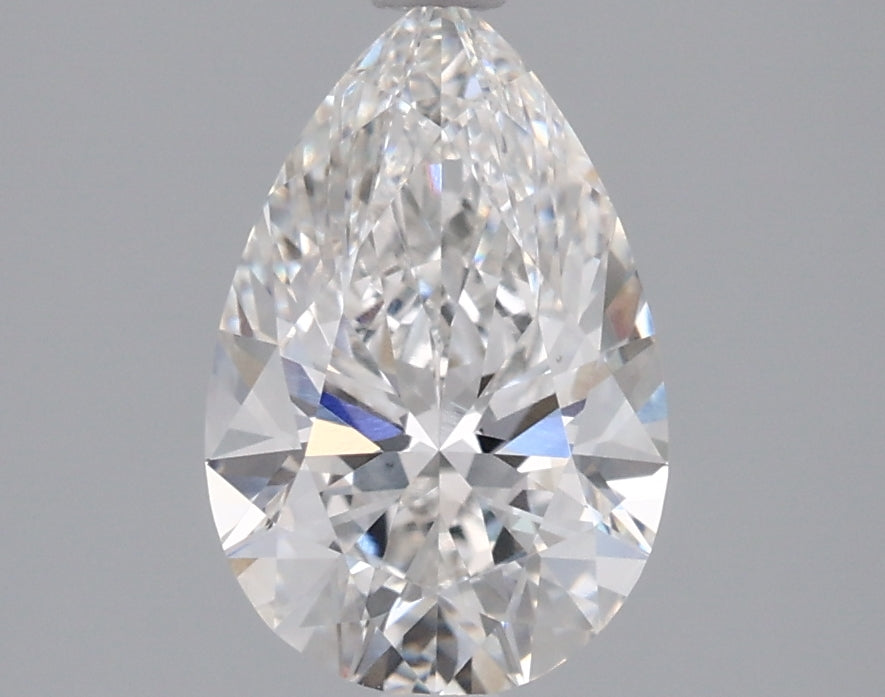 1.50 Carat Pear Shaped, Ideal Cut, F Color, VVS2 Clarity, IGI Certified Lab Grown Diamond
