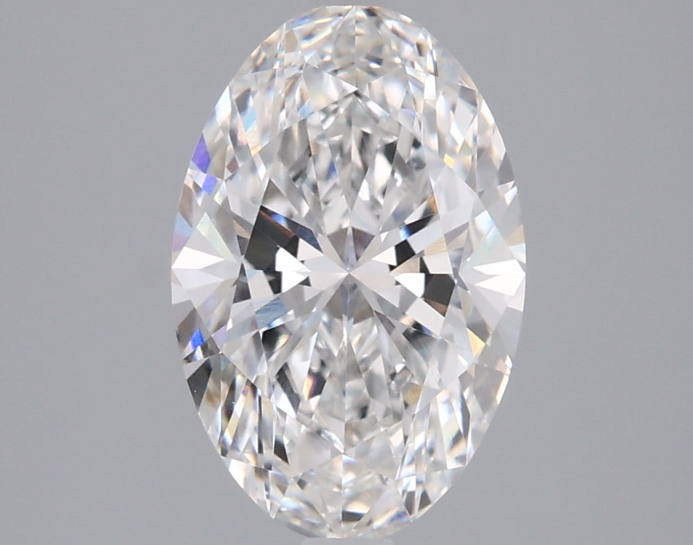 2.06 Carat Oval Shaped, Ideal Cut, E Color, VVS2 Clarity, IGI Certified Lab Grown Diamond