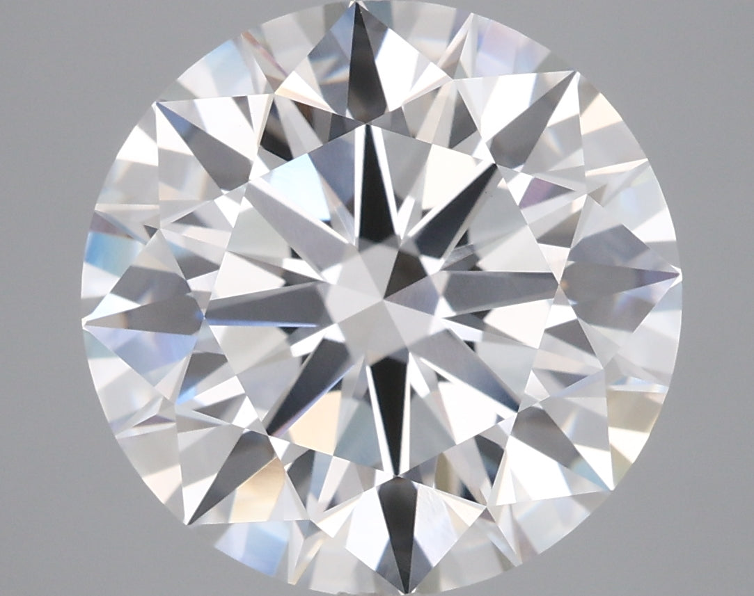 6.08 Carat Round Shaped, Ideal Cut, F Color, VVS2 Clarity, IGI Certified Lab Grown Diamond
