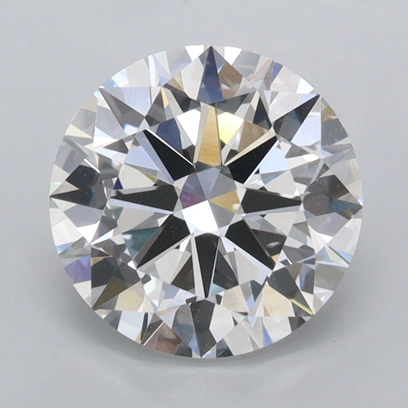 2.50 Carat Round Shaped, Excellent Cut, D Color, VVS2 Clarity, IGI Certified Lab Grown Diamond