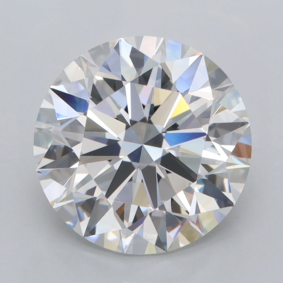 3.55 Carat Round Shaped, Ideal Cut, E Color, VVS2 Clarity, IGI Certified Lab Grown Diamond