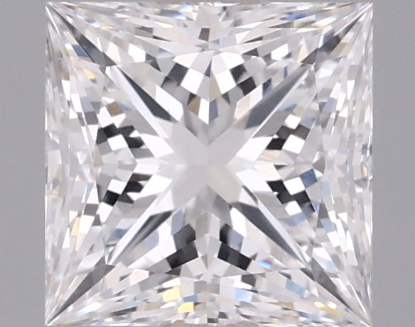 1.54 Carat Princess Shaped, Ideal Cut, D Color, VVS2 Clarity, IGI Certified Lab Grown Diamond