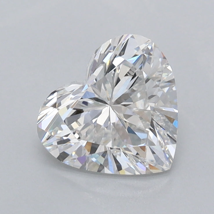 1.03 Carat Heart Shaped, Ideal Cut, D Color, VVS1 Clarity, IGI Certified Lab Grown Diamond