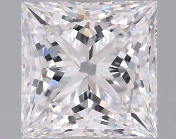 1.55 Carat Princess Shaped, Ideal Cut, D Color, VVS2 Clarity, IGI Certified Lab Grown Diamond