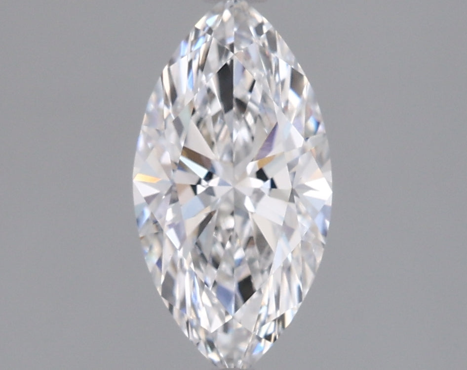 1.06 Carat Marquise Shaped, Ideal Cut, D Color, VVS2 Clarity, IGI Certified Lab Grown Diamond