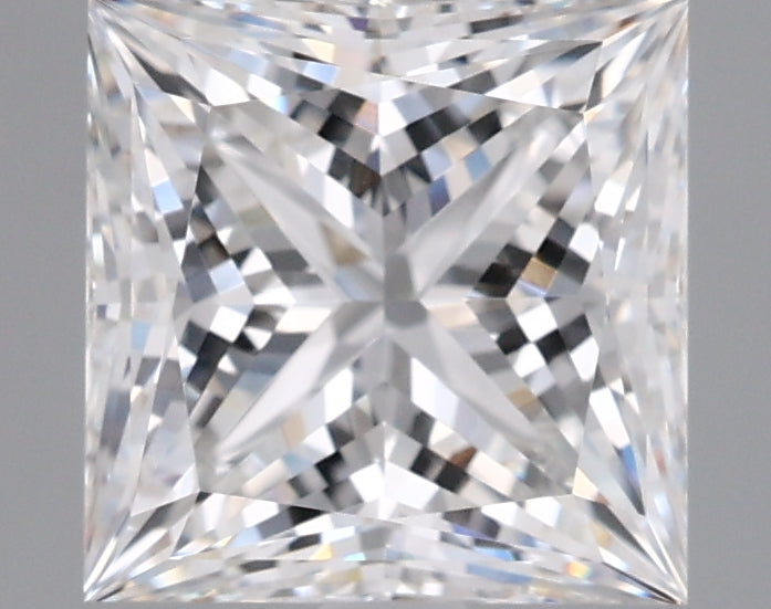 2.07 Carat Princess Shaped, Ideal Cut, E Color, VVS1 Clarity, IGI Certified Lab Grown Diamond