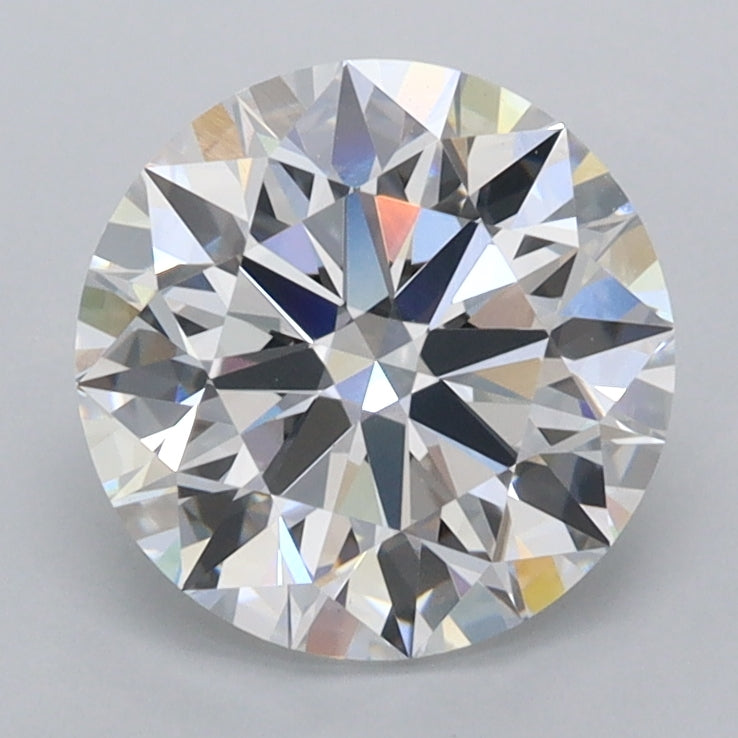 2.05 Carat Round Shaped, Ideal Cut, D Color, VVS2 Clarity, IGI Certified Lab Grown Diamond