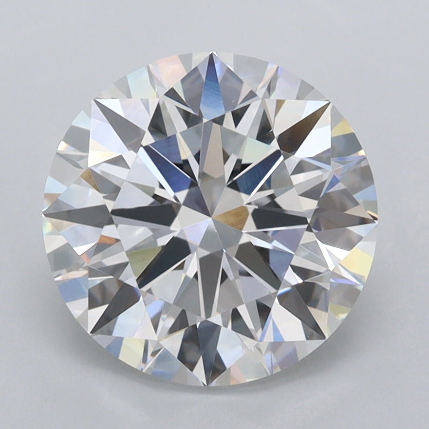 3.02 Carat Round Shaped, Excellent Cut, D Color, VVS2 Clarity, IGI Certified Lab Grown Diamond