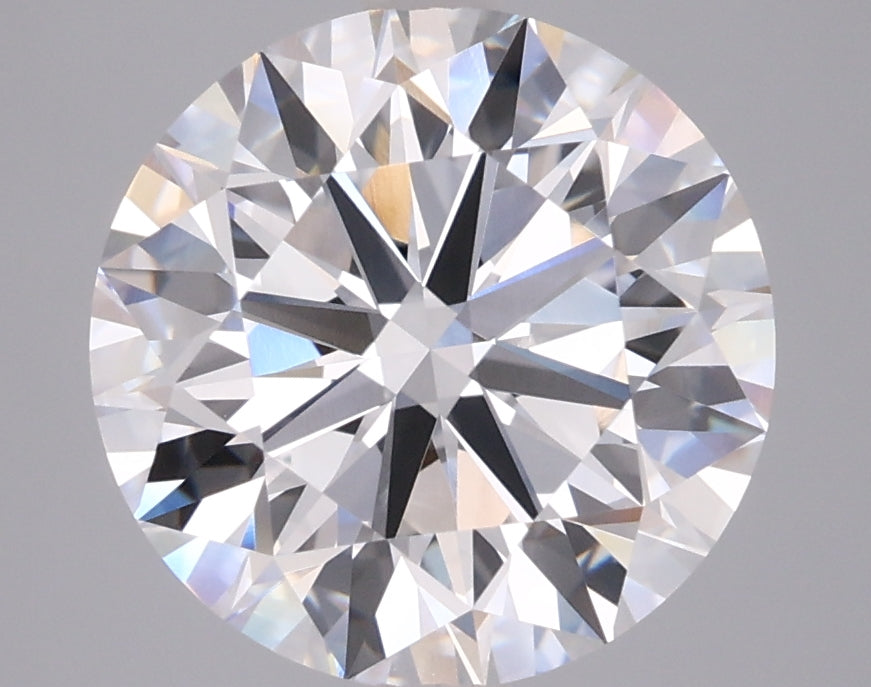 4.00 Carat Round Shaped, Excellent Cut, E Color, VVS2 Clarity, IGI Certified Lab Grown Diamond