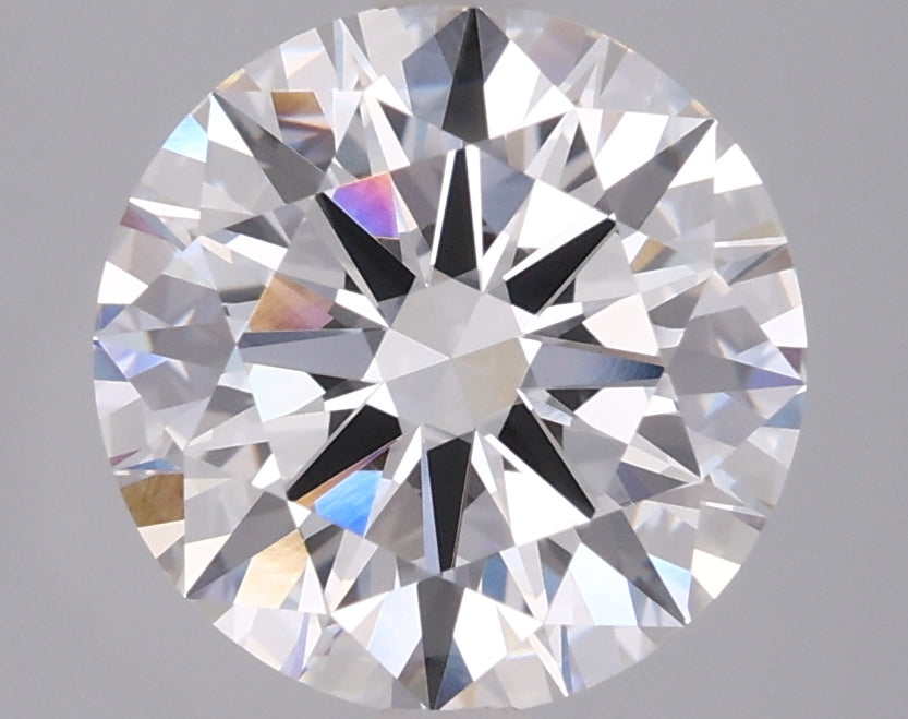 3.04 Carat Round Shaped, Excellent Cut, D Color, VVS2 Clarity, IGI Certified Lab Grown Diamond