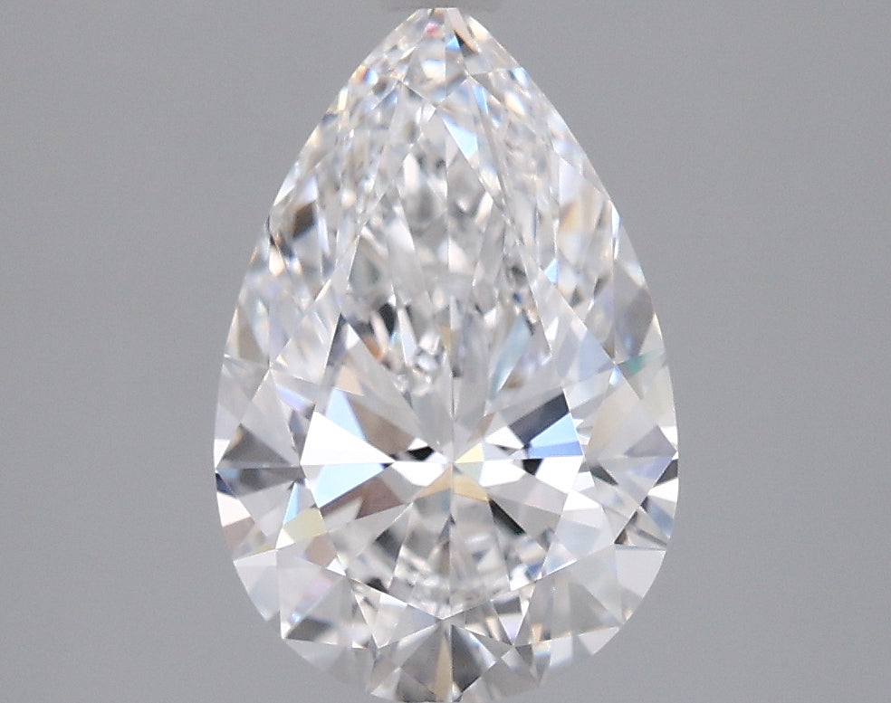 2.01 Carat Pear Shaped, Ideal Cut, D Color, VVS1 Clarity, IGI Certified Lab Grown Diamond