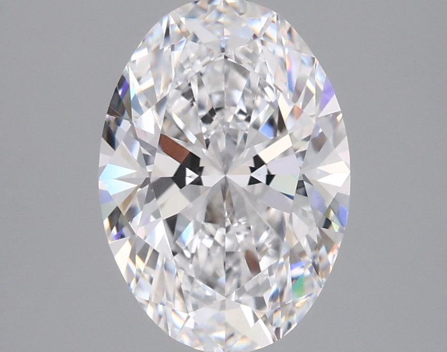 2.56 Carat Oval Shaped, Ideal Cut, D Color, VVS2 Clarity, IGI Certified Lab Grown Diamond