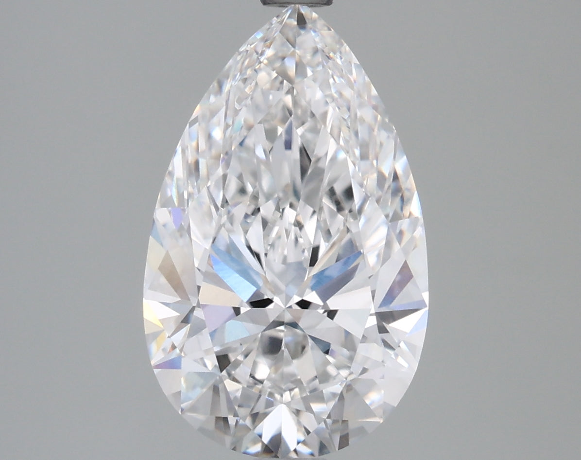 2.53 Carat Pear Shaped, Ideal Cut, E Color, VVS1 Clarity, IGI Certified Lab Grown Diamond