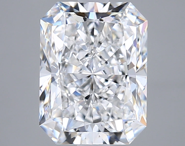 2.79 Carat Radiant Shaped, Ideal Cut, E Color, VVS2 Clarity, GIA Certified Lab Grown Diamond