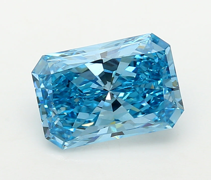 2.05 Carat Radiant Shaped, Ideal Cut, VVS2 Clarity, IGI Certified Lab Grown Diamond