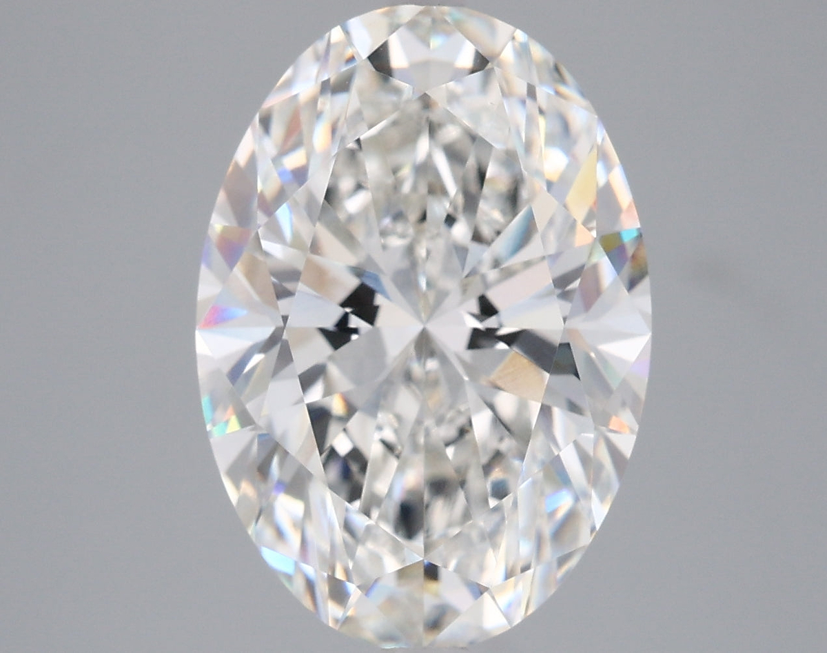 5.28 Carat Oval Shaped, Ideal Cut, G Color, VVS2 Clarity, IGI Certified Lab Grown Diamond