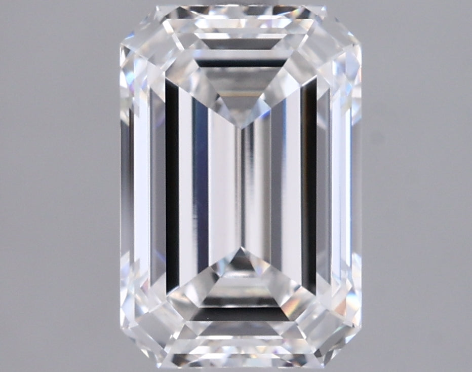 2.06 Carat Emerald Shaped, Ideal Cut, F Color, VVS1 Clarity, IGI Certified Lab Grown Diamond