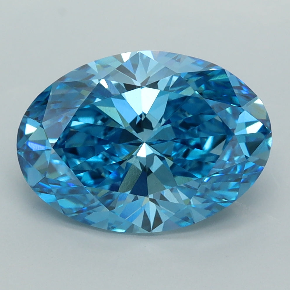 3.52 Carat Oval Shaped, Ideal Cut, VVS2 Clarity, IGI Certified Lab Grown Diamond
