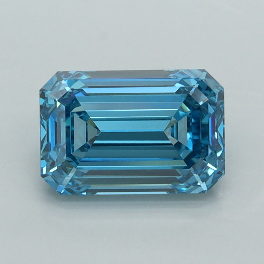 2.05 Carat Emerald Shaped, Ideal Cut, VVS2 Clarity, IGI Certified Lab Grown Diamond