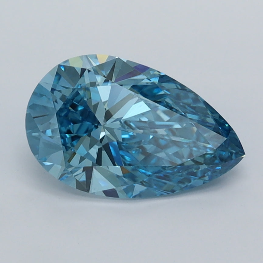 1.42 Carat Pear Shaped, Ideal Cut, VVS1 Clarity, IGI Certified Lab Grown Diamond