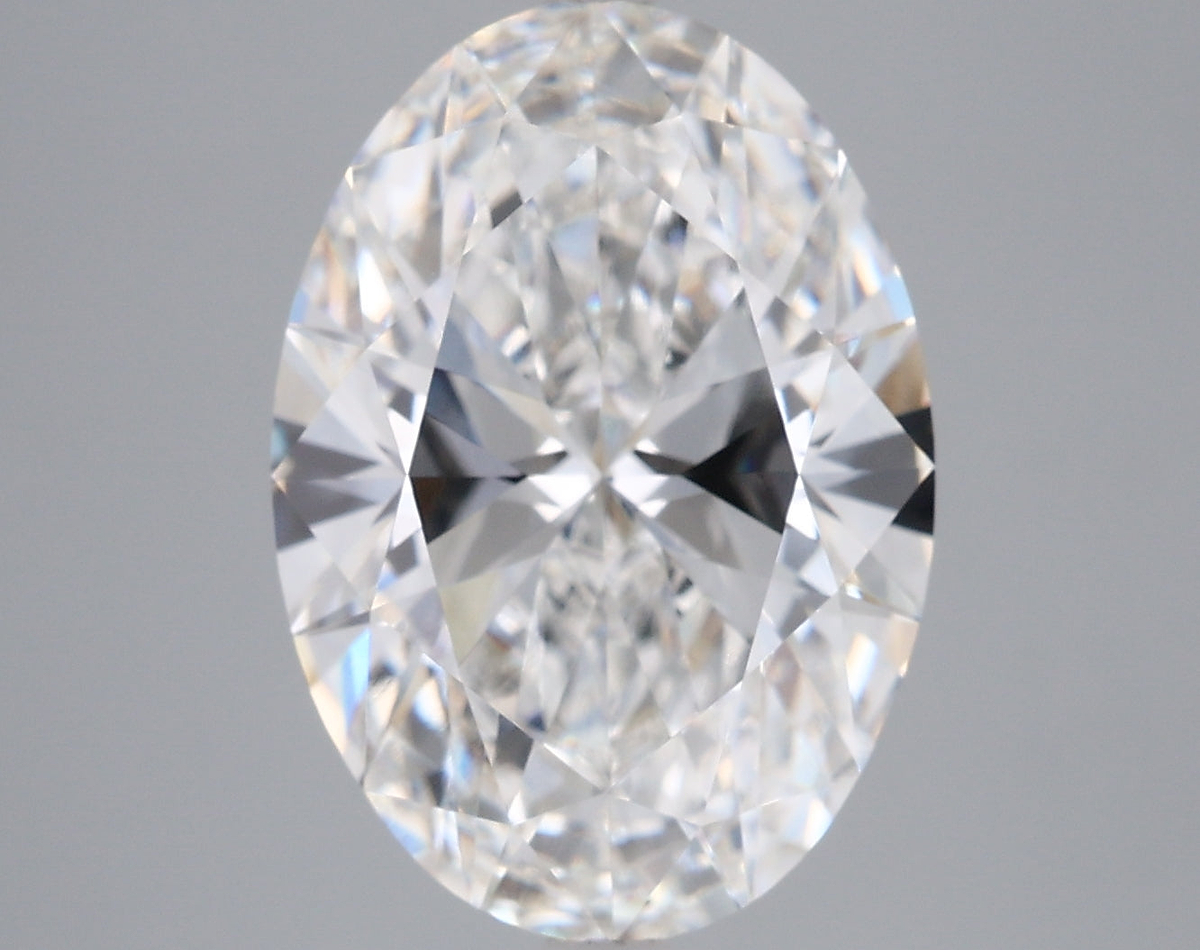 5.02 Carat Oval Shaped, Ideal Cut, F Color, VVS2 Clarity, IGI Certified Lab Grown Diamond
