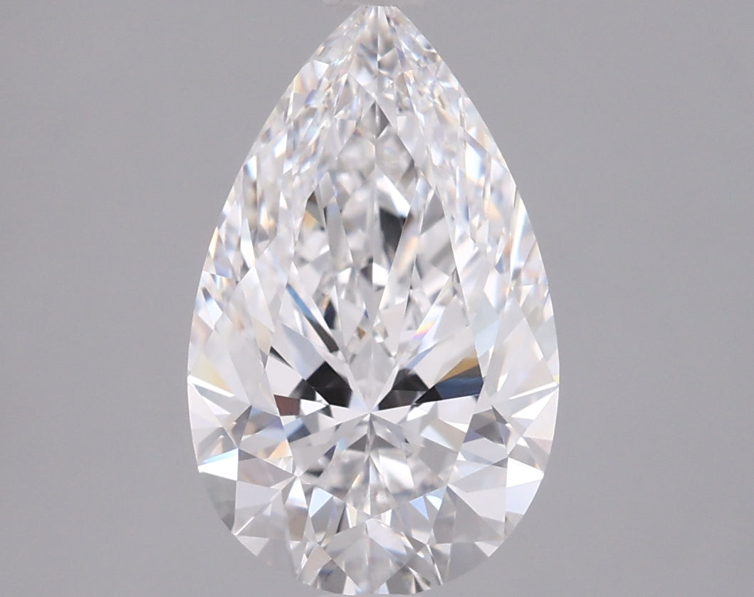 2.05 Carat Pear Shaped, Ideal Cut, E Color, VVS1 Clarity, IGI Certified Lab Grown Diamond