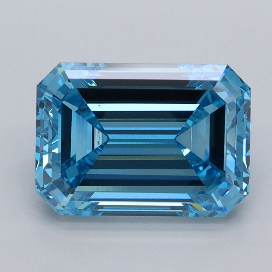 2.97 Carat Emerald Shaped, Ideal Cut, VVS2 Clarity, IGI Certified Lab Grown Diamond