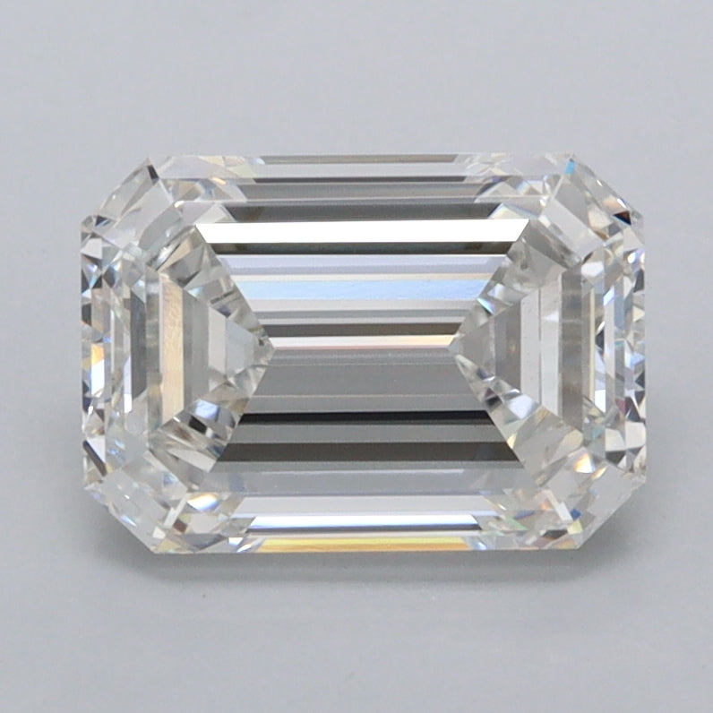 2.01 Carat Emerald Shaped, Ideal Cut, F Color, VVS2 Clarity, IGI Certified Lab Grown Diamond