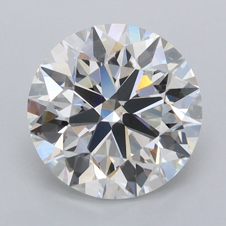 2.02 Carat Round Shaped, Excellent Cut, D Color, VVS2 Clarity, IGI Certified Lab Grown Diamond