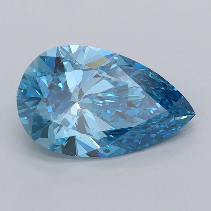 1.51 Carat Pear Shaped, Ideal Cut, VVS2 Clarity, IGI Certified Lab Grown Diamond