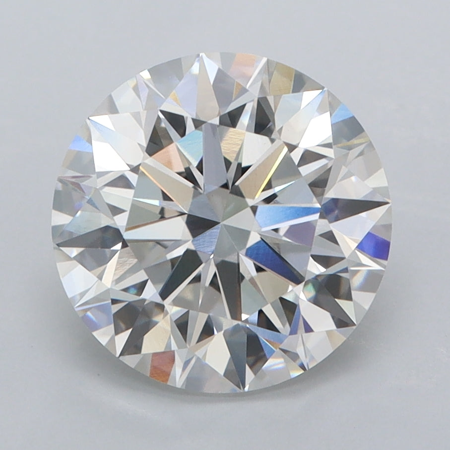 3.05 Carat Round Shaped, Ideal Cut, F Color, VVS2 Clarity, IGI Certified Lab Grown Diamond