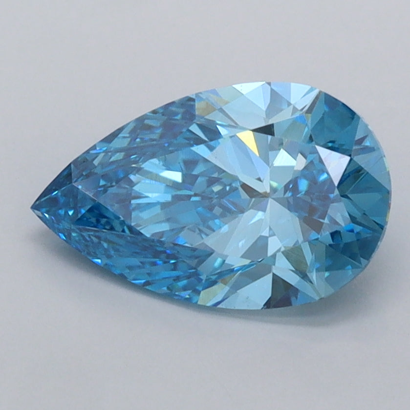 1.58 Carat Pear Shaped, Excellent Cut, VVS2 Clarity, IGI Certified Lab Grown Diamond