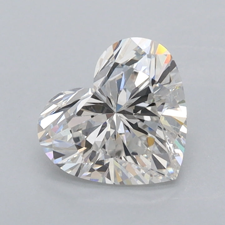 1.01 Carat Heart Shaped, Ideal Cut, F Color, VVS2 Clarity, IGI Certified Lab Grown Diamond