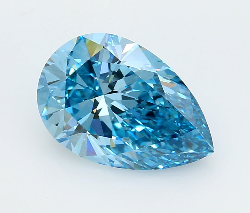 3.00 Carat Pear Shaped, Ideal Cut, VVS2 Clarity, IGI Certified Lab Grown Diamond