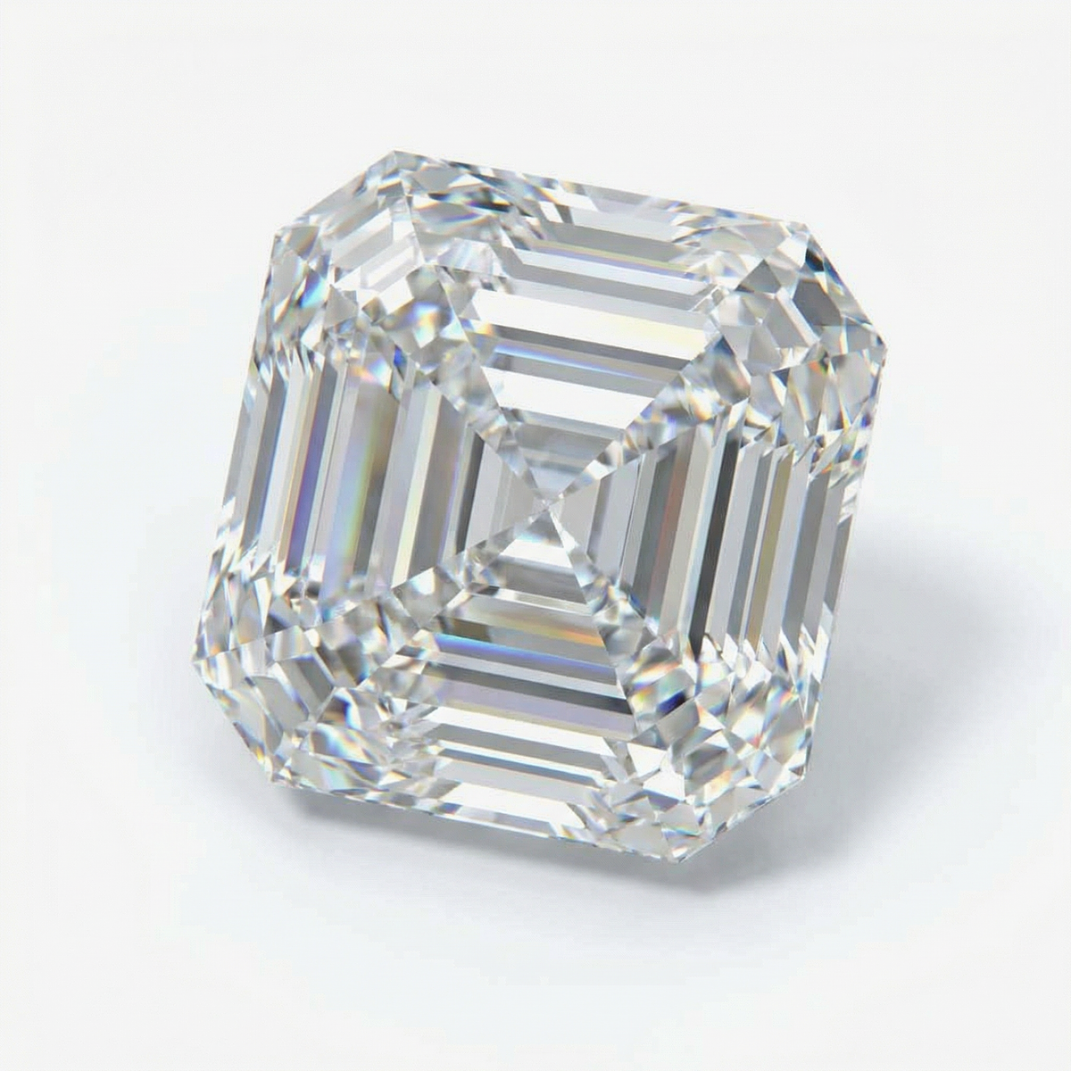 MD Fixed Asscher Cut Center Stone 1.0ct - Lab Grown Diamond - D-VVS2