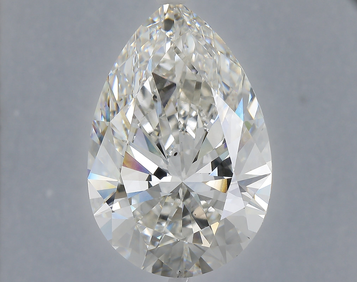 18.75 Carat Pear Shaped, Ideal Cut, G Color, VS2 Clarity, IGI Certified Lab Grown Diamond
