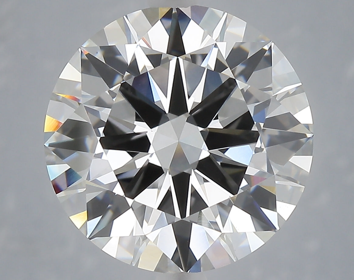 6.04 Carat Round Shaped, Excellent Cut, F Color, VS1 Clarity, IGI Certified Lab Grown Diamond